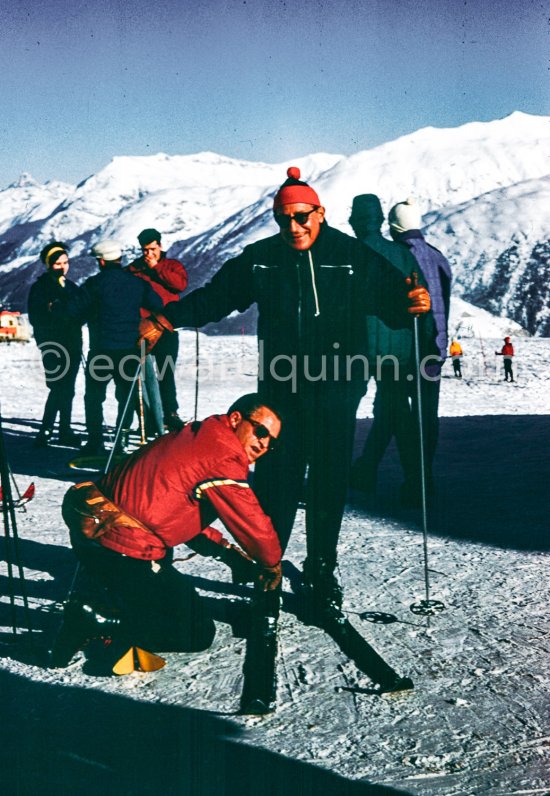 Stavros Niarchos. St. Moritz 1962. - Photo by Edward Quinn