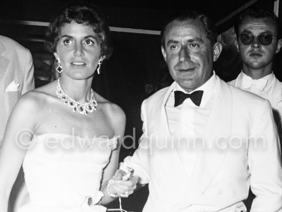 Stavros and Eugenie Niarchos. Gala in aid of polio victims, Nonte Carlo 1956. - Photo by Edward Quinn