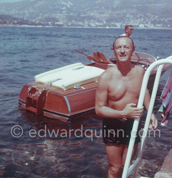 David Niven. Saint-Jean-Cap-Ferrat 1961. - Photo by Edward Quinn