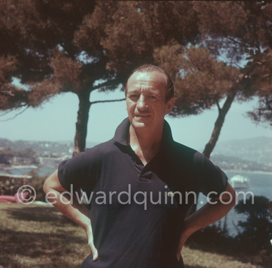 David Niven. Saint-Jean-Cap-Ferrat 1961. - Photo by Edward Quinn