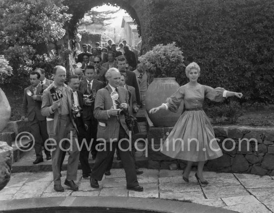 Kim Novak at Cannes in 1956, the year she was voted American number one box-office star and Queen of the Cannes Film Festival. - Photo by Edward Quinn
