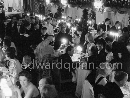 Princess Grace, Aristotle Onassis. "Bal de la Rose" ("Bal du Printemps"), Monte Carlo 1960. - Photo by Edward Quinn