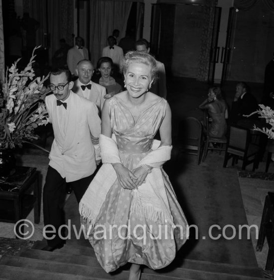 Tina Onassis. Monte Carlo Gala 1957. - Photo by Edward Quinn