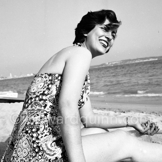 Irene Papas ("Alexis Sorbas"), Cannes Film Festival 1952. - Photo by Edward Quinn