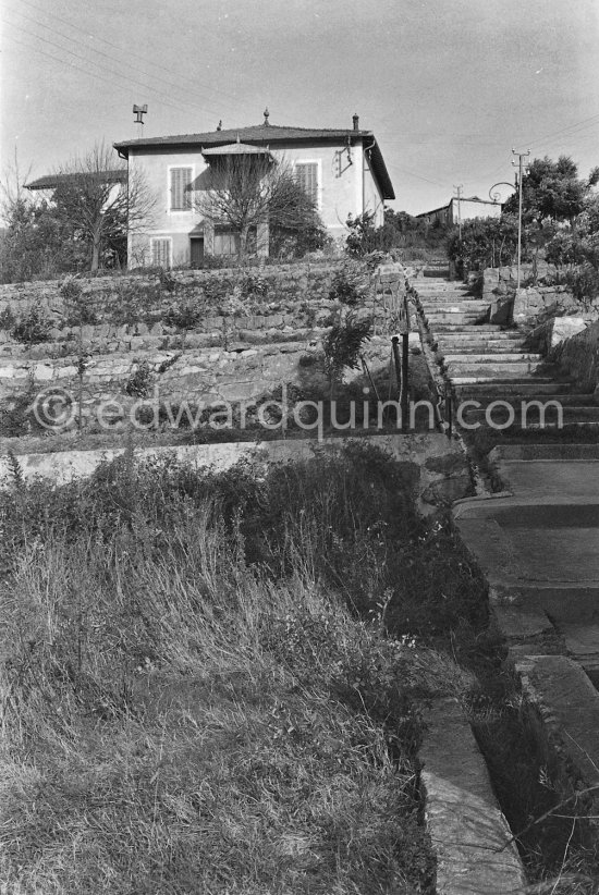 La Galloise, Vallauris 1951. Pablo Picasso bought this house of a horticulturalist in 1948. - Photo by Edward Quinn