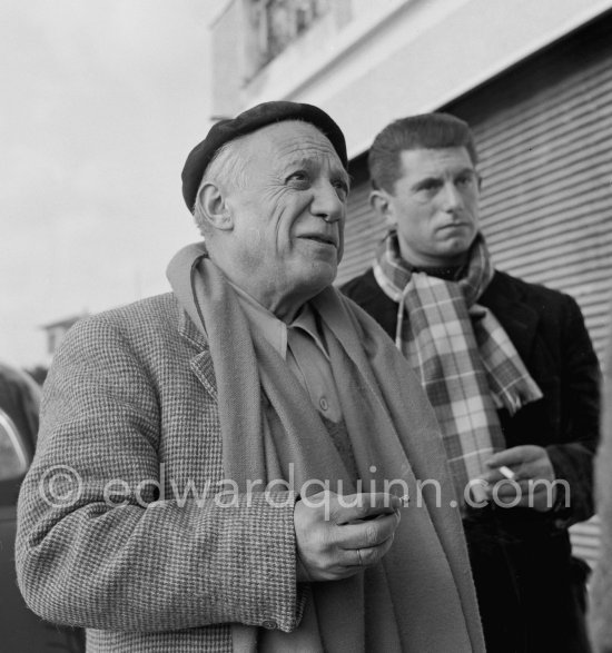 Pablo Picasso and Paulo Picasso. Vallauris 1953. - Photo by Edward Quinn