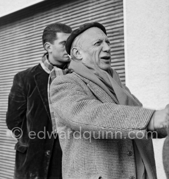 Pablo Picasso and Paulo Picasso. Vallauris 1953. - Photo by Edward Quinn