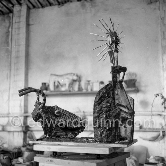 Studio Le Fournas, Vallauris 1953. - Photo by Edward Quinn