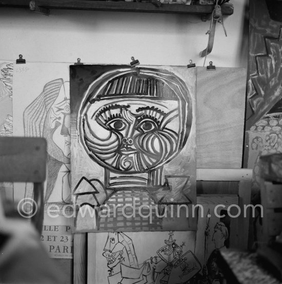 Le Fournas, Vallauris 1953. - Photo by Edward Quinn