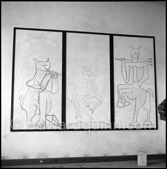 Musée Pablo Picasso Antibes, 10.1953. - Photo by Edward Quinn