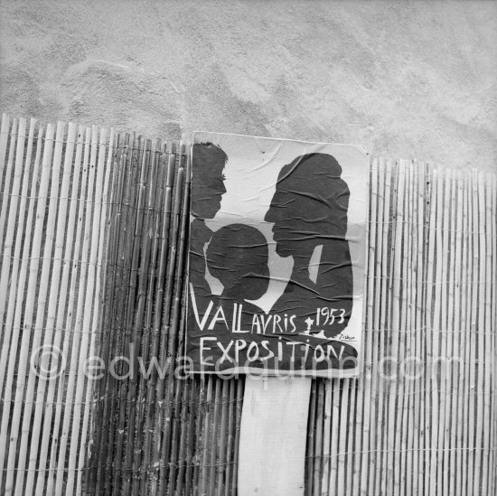 Poster Vallauris exposition - Photo by Edward Quinn