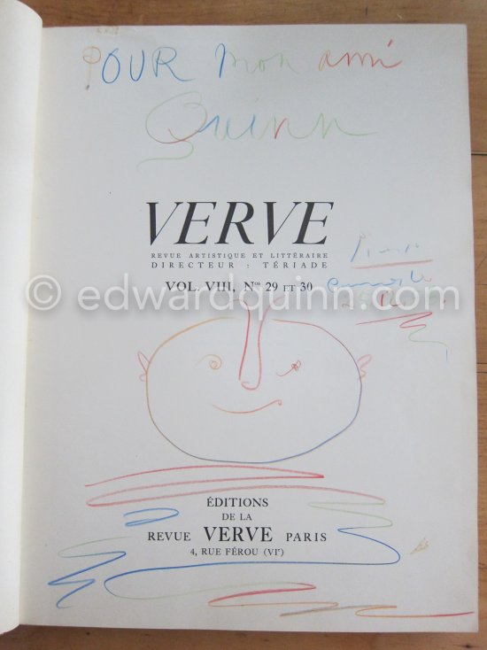 "Faune", Frontispice for Verve (cover Sylvette), vol. 8, No. 29/30,09/54. Private collection. - Photo by Edward Quinn