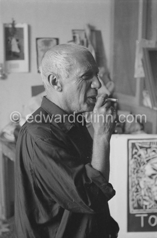 Pablo Picasso. La Galloise, Vallauris 1954. - Photo by Edward Quinn