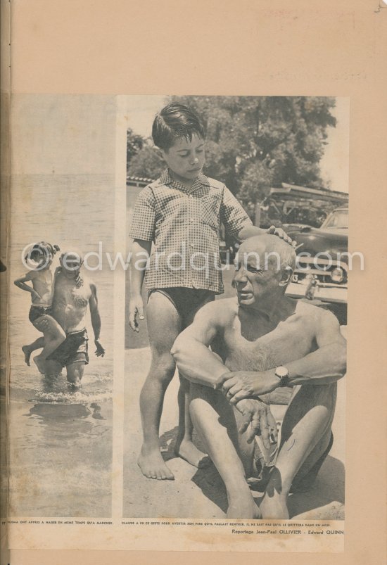 Clipping of an article in "Paris Match", No. 278, 24-31 Juillet, 1954. 2/2 - Photo by Edward Quinn