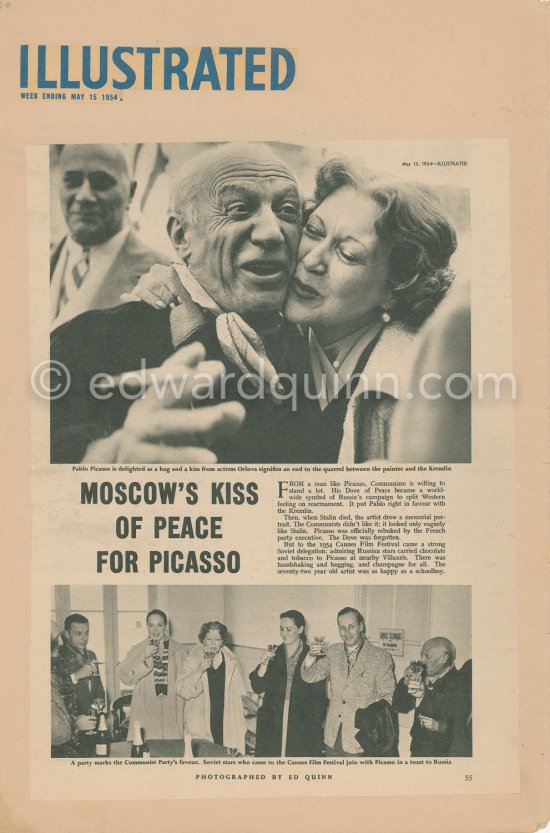 Clipping of an article in "Illustrated", May 15, 1954. - Photo by Edward Quinn