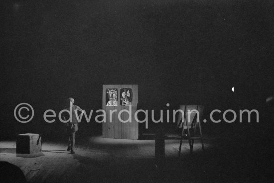 "Le mystère Picasso”, Nice, Studios de la Victorine 1955. - Photo by Edward Quinn