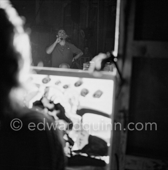 Henri-Georges Clouzot. "Le mystère Picasso", Nice, Studios de la Victorine 1955. - Photo by Edward Quinn