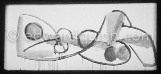 During filming of "Le mystère Picasso". Nice, Studios de la Victorine, 1955. - Photo by Edward Quinn