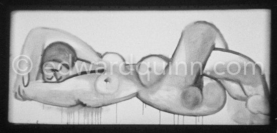 During filming of "Le mystère Picasso". Nice, Studios de la Victorine, 1955. - Photo by Edward Quinn