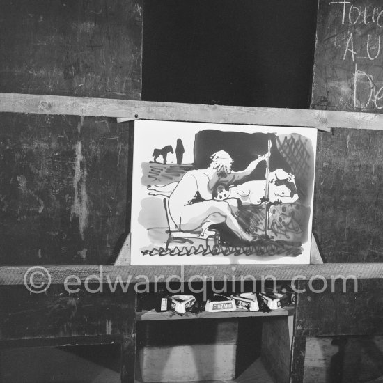 "Le mystère Picasso", Nice, Studios de la Victorine 1955. - Photo by Edward Quinn