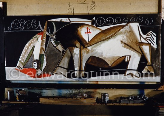 "Scène de tauromachie (Le picador soulevé)", 1955. - Photo by Edward Quinn