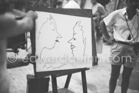 "Le mystère Picasso", Nice, Studios de la Victorine 1955. - Photo by Edward Quinn