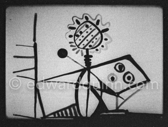 "Le mystère Picasso". Nice, Studios de la Victorine, 1955. - Photo by Edward Quinn