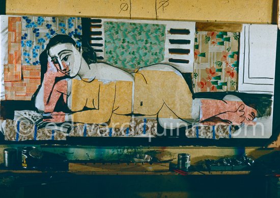 "Le mystère Picasso". Nice, Studios de la Victorine, 1955. - Photo by Edward Quinn