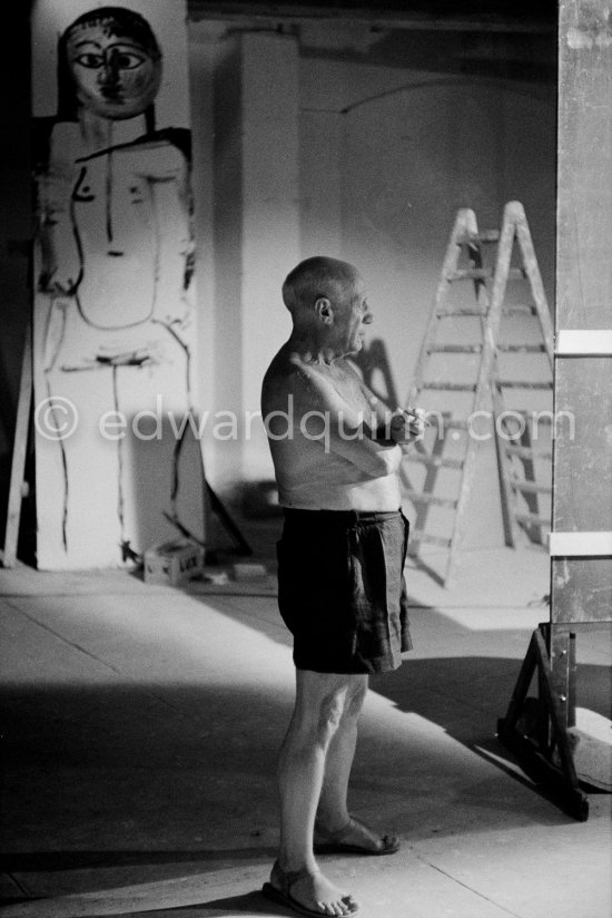 "Le mystère Picasso", Nice, Studios de la Victorine 1955. - Photo by Edward Quinn