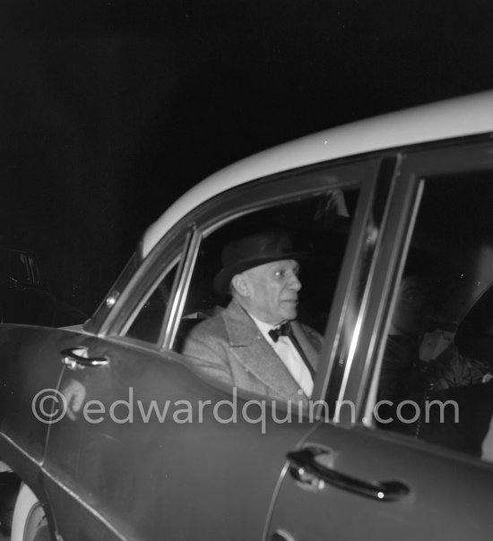 Cannes Film Festival, arriving at the showing of "Le mystère Picasso". Cannes 1956. - Photo by Edward Quinn