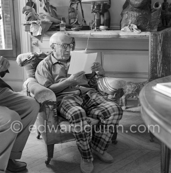Pablo Picasso at La Californie, Cannes 1956. - Photo by Edward Quinn
