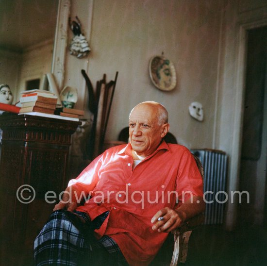 Pablo Picasso at La Californie, Cannes 1956. - Photo by Edward Quinn