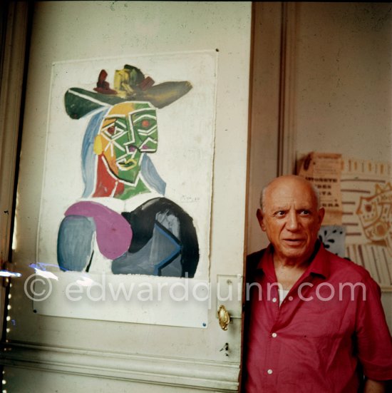 Pablo Picasso at La Californie, Cannes 1956. - Photo by Edward Quinn