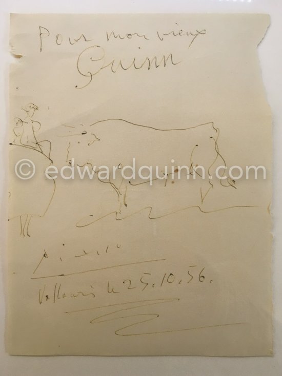 "Taureau et Torero", Vallauris, Cannes 1956. Private collection. - Photo by Edward Quinn