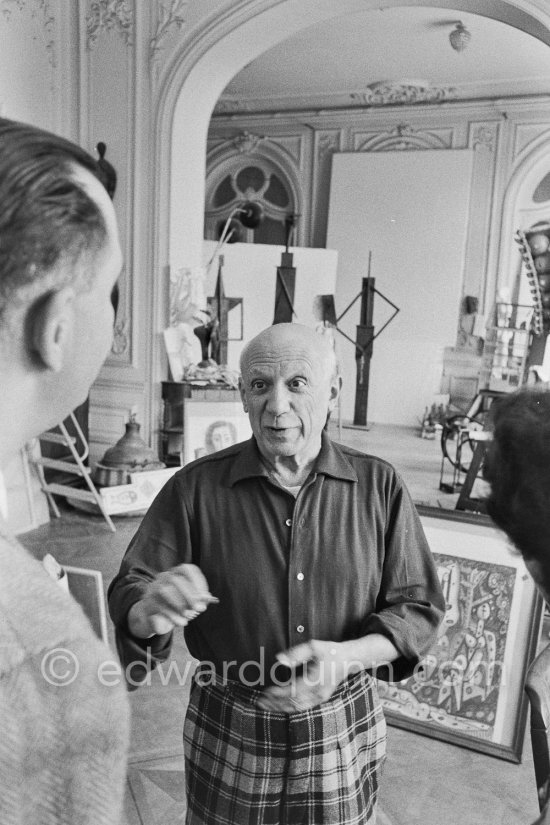 Pablo Picasso at La Californie, Cannes 1957. - Photo by Edward Quinn