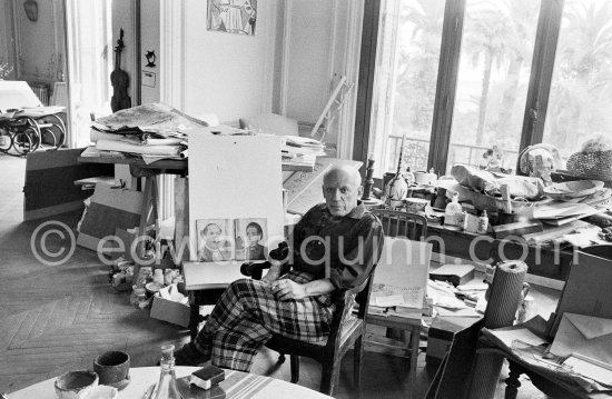 Pablo Picasso at La Californie, Cannes 1957. - Photo by Edward Quinn