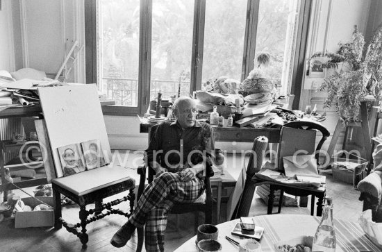 Pablo Picasso at La Californie, Cannes 1957. - Photo by Edward Quinn