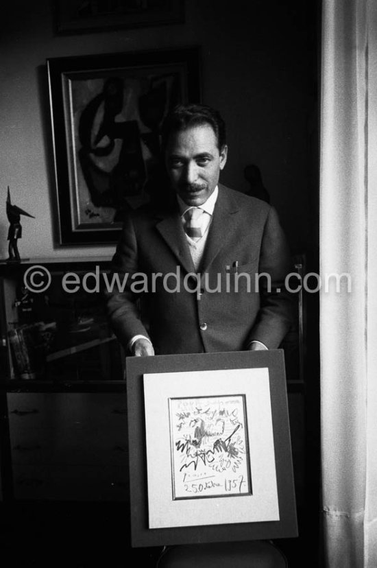 Michele Sapone, Picasso's tailor. Nice 1957 - Photo by Edward Quinn