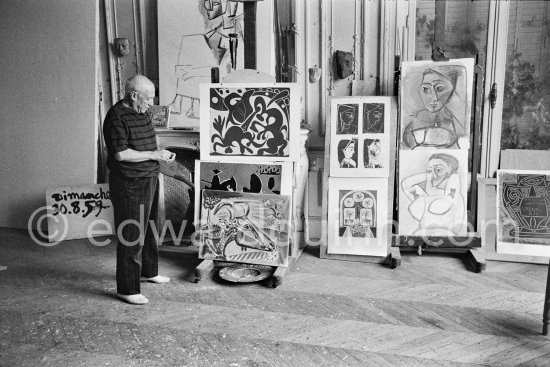 Pablo Picasso at La Californie, Cannes 1959. - Photo by Edward Quinn