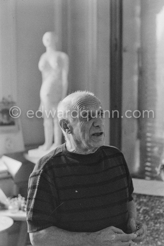 Pablo Picasso at La Californie, Cannes 1959. - Photo by Edward Quinn