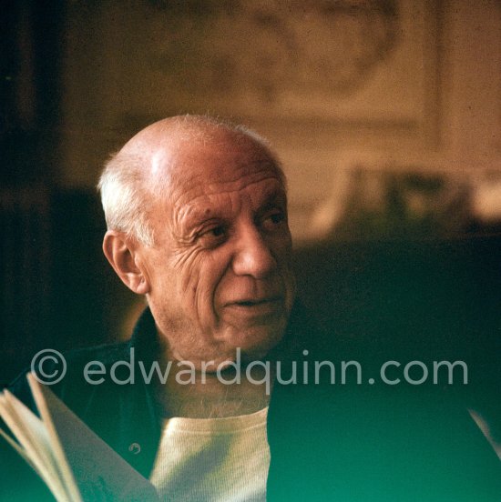 Pablo Picasso. La Californie, Cannes 1959. - Photo by Edward Quinn