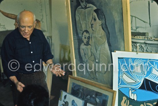 Pablo Picasso at La Californie, Cannes 1959. - Photo by Edward Quinn