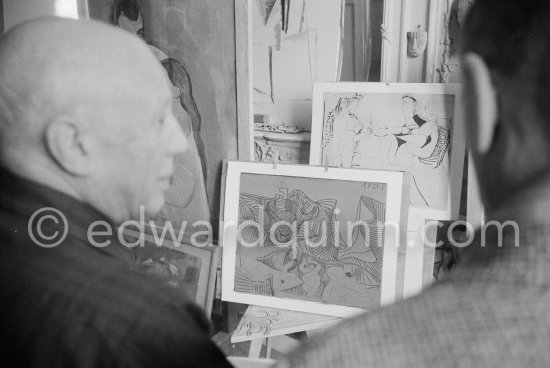 Pablo Picasso at La Californie, Cannes 1959. - Photo by Edward Quinn