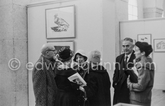 Exhibition "Pablo Picasso. Oeuvre gravé. Galerie des Ponchettes, Nice, 1.1960-3.1960." - Photo by Edward Quinn