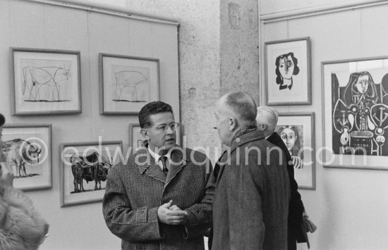 Exhibition "Pablo Picasso. Oeuvre gravé. Galerie des Ponchettes, Nice, 1.1960-3.1960." - Photo by Edward Quinn