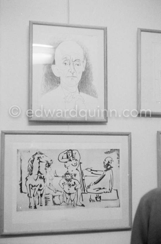 Exhibition "Pablo Picasso. Oeuvre gravé. Galerie des Ponchettes, Nice, 1.1960-3.1960." - Photo by Edward Quinn
