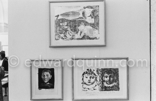 Exhibition "Pablo Picasso. Oeuvre gravé. Galerie des Ponchettes, Nice, 1.1960-3.1960." - Photo by Edward Quinn