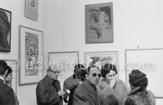 Exhibition "Pablo Picasso. Oeuvre gravé. Galerie des Ponchettes, Nice, 1.1960-3.1960." - Photo by Edward Quinn