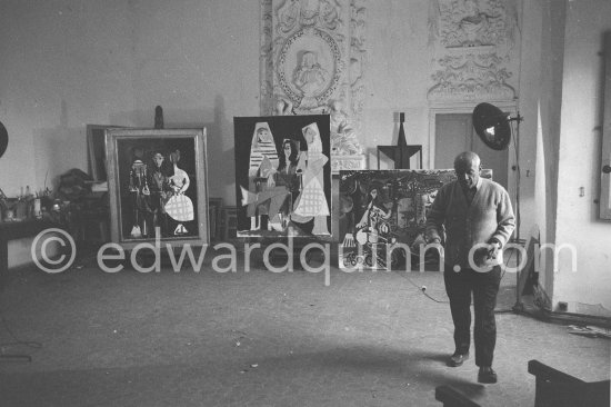 Picasso at Château de Vauvenargues 1960. - Photo by Edward Quinn