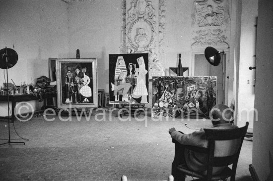 Pablo Picasso at Château de Vauvenargues 1960. - Photo by Edward Quinn